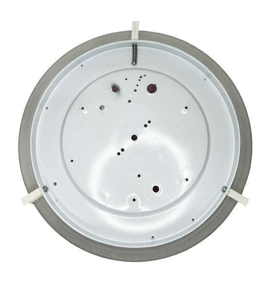 Plafoniera da soffitto classica in vetro rotonda decorata camera da letto, sala da pranzo, cucina, bagno, ingresso D 40 cm art. regina (ROSA)