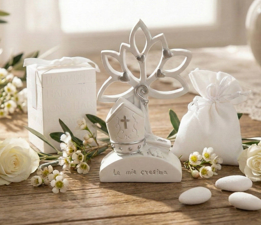 Tree of life with confirmation symbol resin favor for confirmation, Harmony