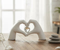 Mani cuore in resina bianca bomboniera per matrimonio, ricorrenze, cresima, comunione, Harmony RSMT26068