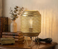 Lampada traforata elegante glamour in metallo oro con filo harmony S2527S