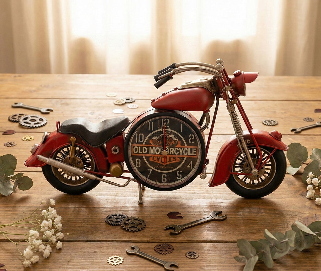 Bomboniera comunione e cresima sveglia moto rossa harmony S2733L