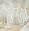 Set borsettina trasparente porta confetti da 5 pz bomboniera per matrimonio, comunione, cresima, Harmony S3207A