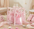 Set borsettina trasparente porta confetti da 5 pz bomboniera per nascita, battesimo, Harmony S3209A