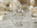 Bomboniera matrimonio scatola media in vetro quadrata con decorazione farfalla in cristallo harmony SNVT23274