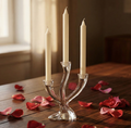 Bomboniera matrimonio elegante porta candela in vetro harmony SNVT24105