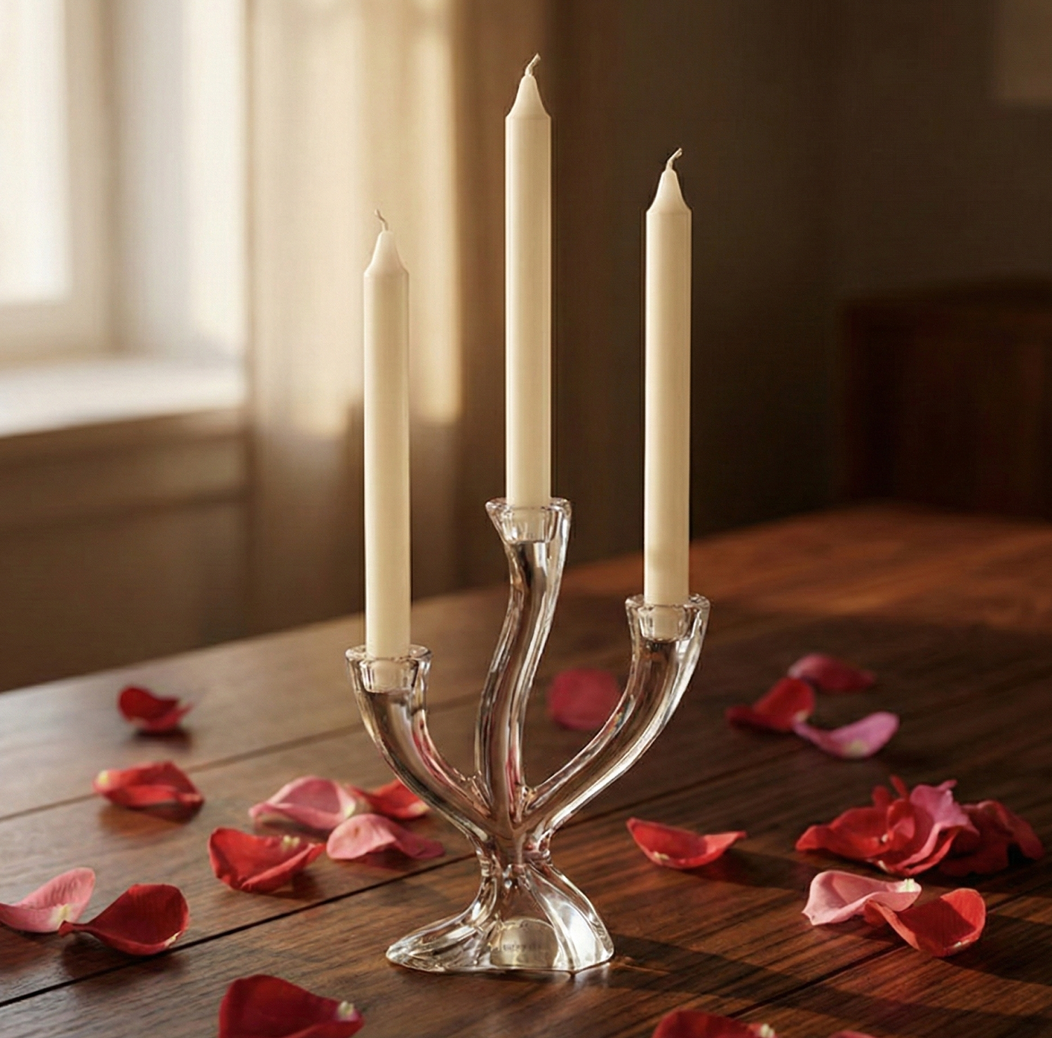 Bomboniera matrimonio elegante porta candela in vetro harmony SNVT24105
