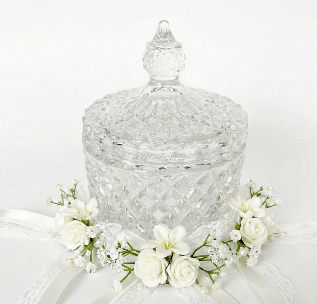 Bomboniera matrimonio elegante scatola in vetro harmony SNVT24156