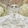 Bomboniera matrimonio elegante porta candela fiore di loto in vetro decorato con farfalla harmony SNVT24212