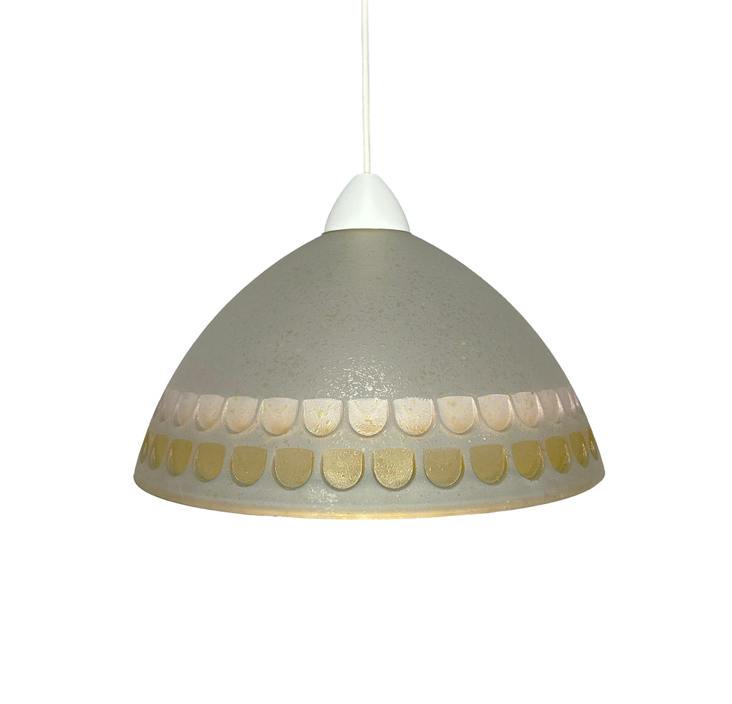 Lampadario a Sospensione Classico in Vetro, 1 Luce, per Cucina, Bagno, Camera, Soggiorno, Scala, Corridoio art. Bottone (ROSA)