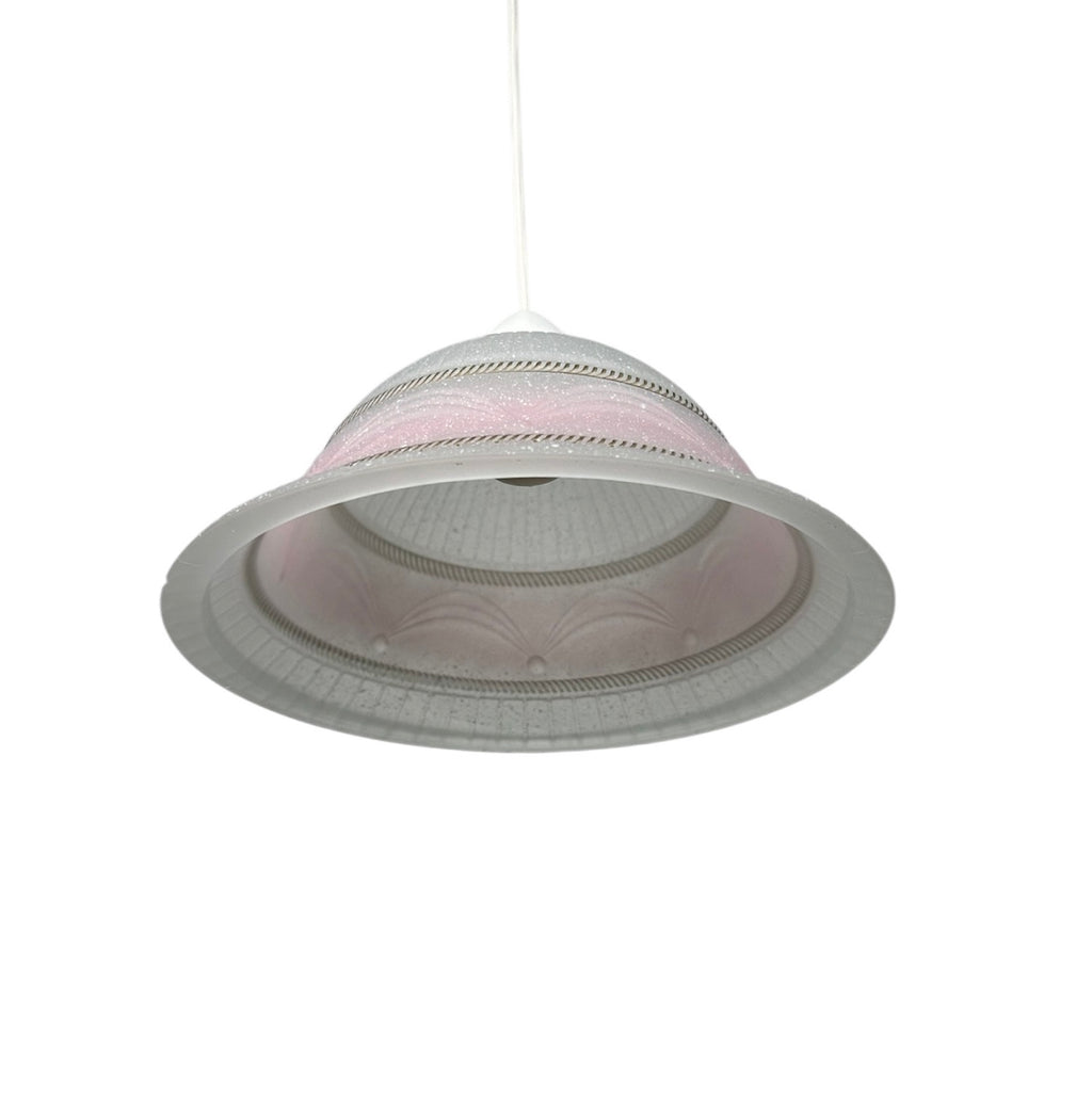Lampadario a Sospensione Ingresso Classico in Vetro, 1 Luce, per Cucina, Bagno, Camera, Soggiorno, Scala, Corridoio art. corona rosa