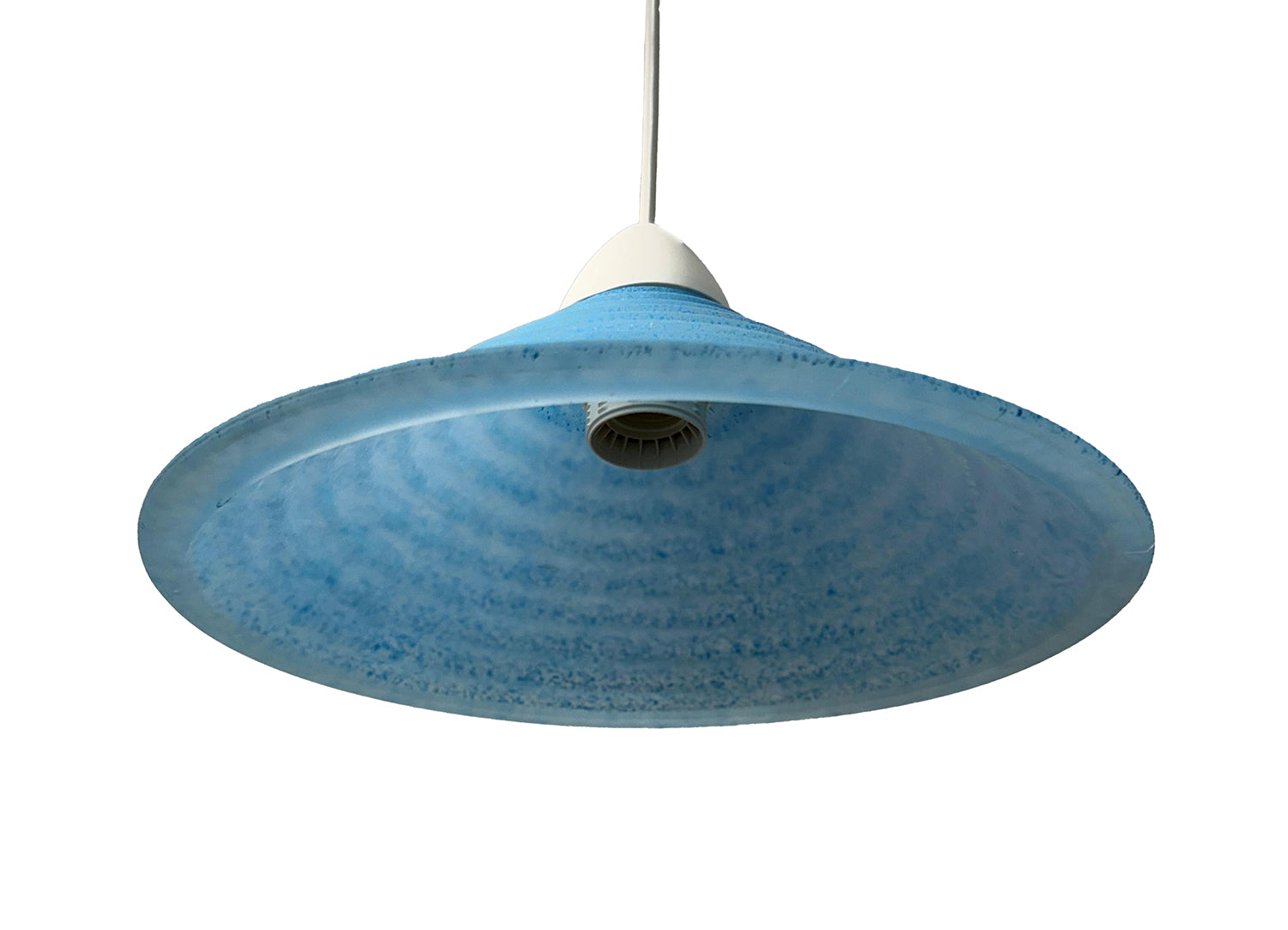 Lampadario a Sospensione Classico in Vetro, 1 Luce, per Cucina, Bagno, Camera, Soggiorno, Scala, Corridoio art. Fiume azzurro