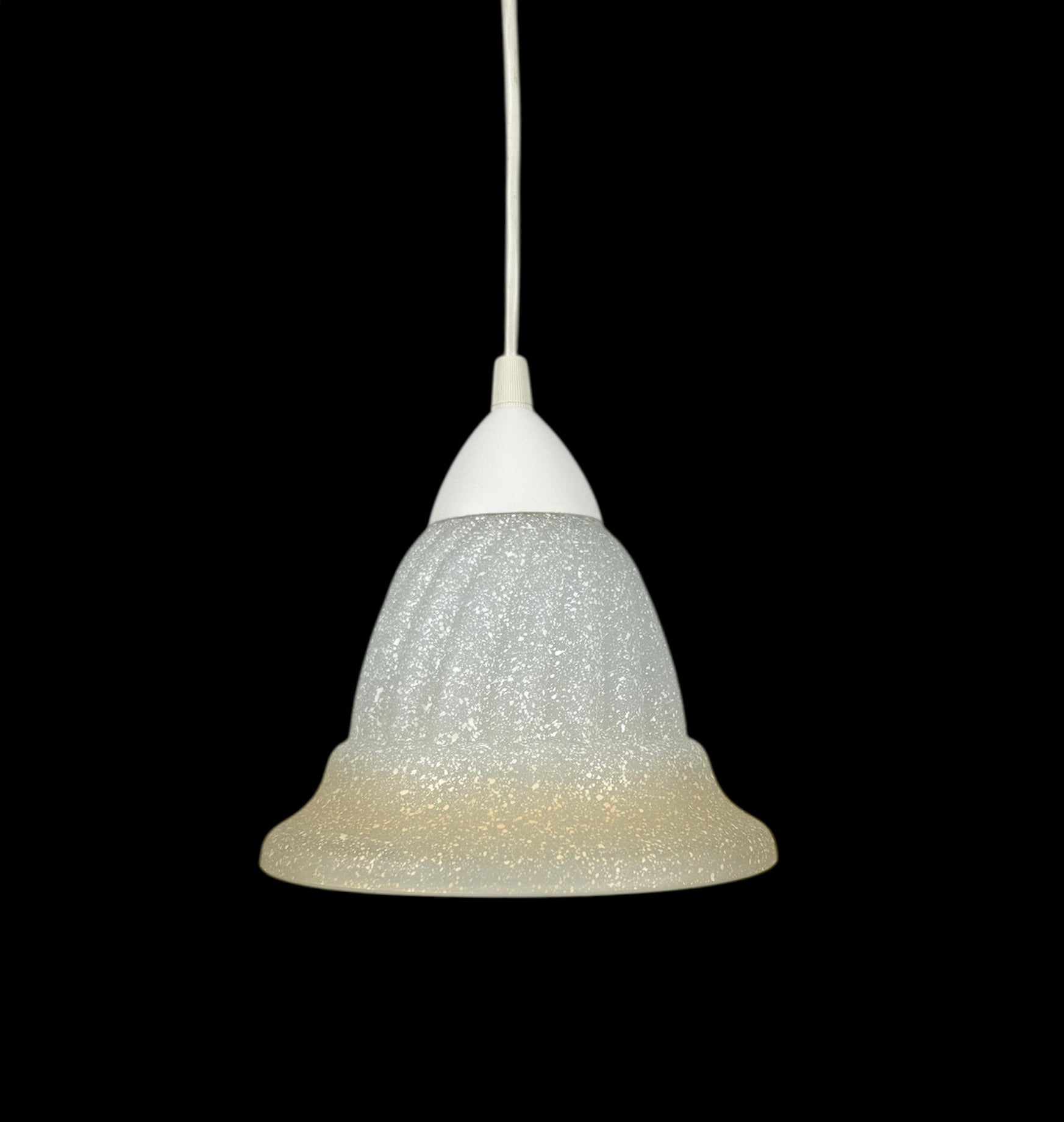 Lampadario a Sospensione Classico in Vetro, 1 Luce, per Cucina, Bagno, Camera, Soggiorno, Scala, Corridoio art. girella ambra