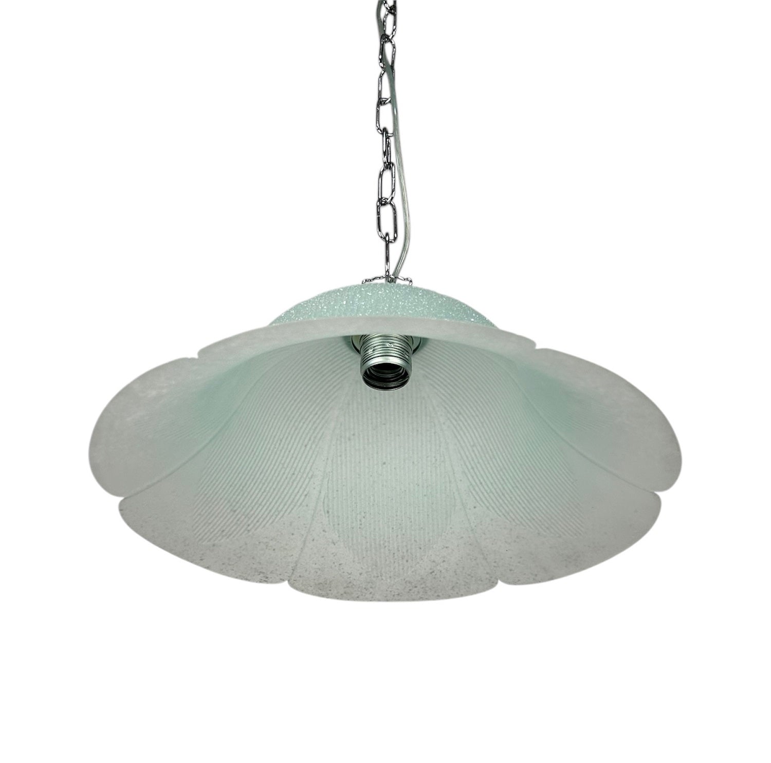 Lampadario a Sospensione Ingresso Moderno in Vetro, 1 Luce, per Cucina, Bagno, Camera, Soggiorno, Scala, Corridoio art. margherita verde