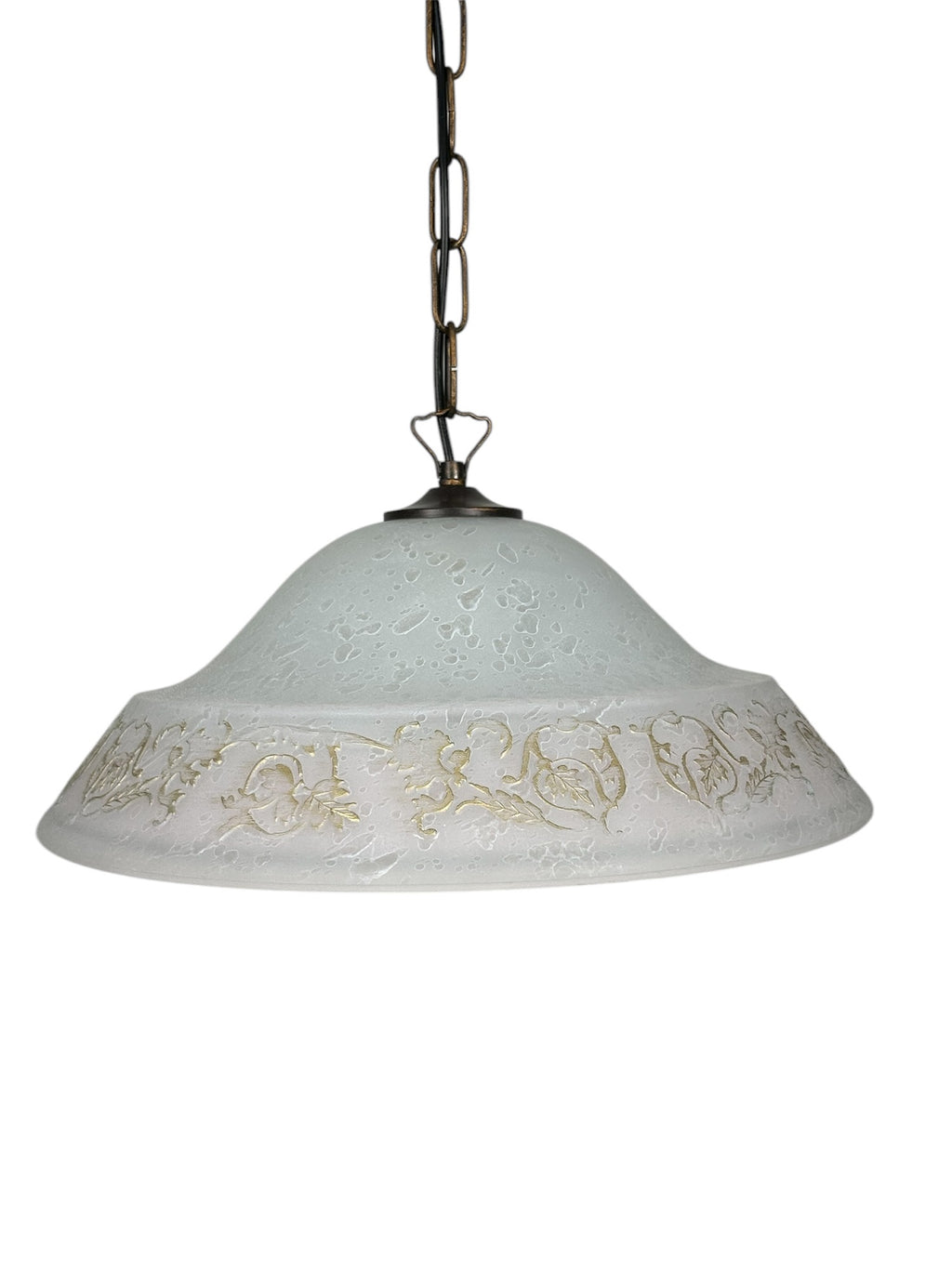 Lampadario a Sospensione Classico in Vetro, 1 Luce, per Cucina, Bagno, Camera, Soggiorno, Scala, Corridoio art. regina (ROSA)