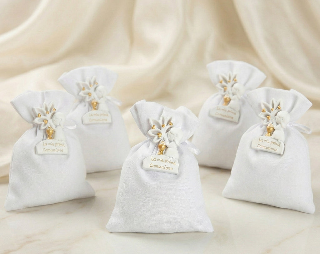 Set sacchettino porta confetti da 5 pz bomboniera per comunione Harmony