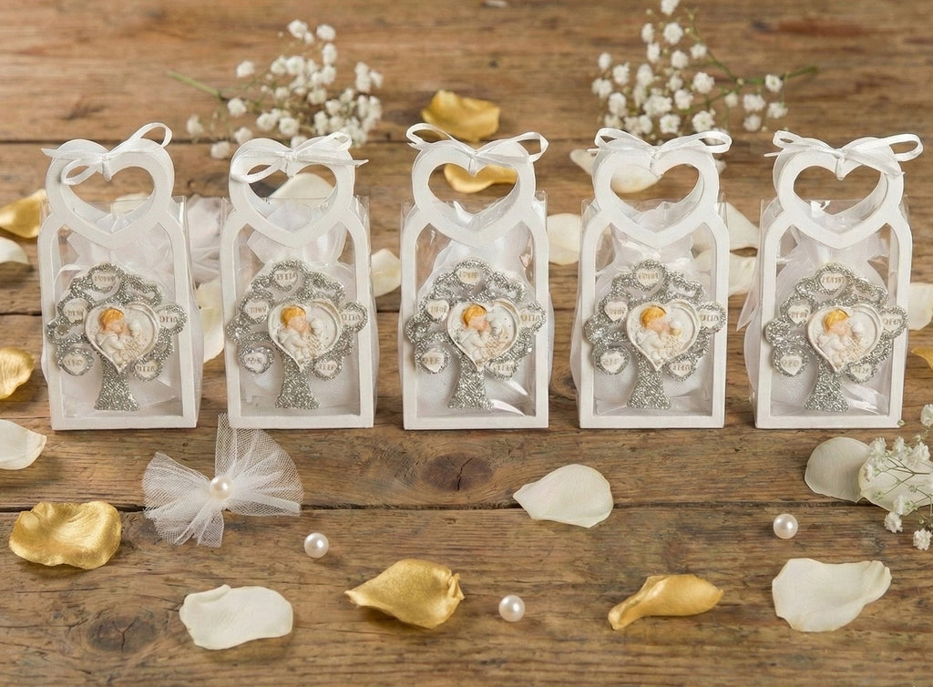 Bag with glitter magnet souvenir for First Communion Harmony