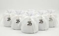Set sacchetto porta confetti da 5 pz bomboniera per nozze d'argento, venticinquesimo, Harmony STMT24200