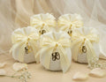 Set sacchetto porta confetti da 5 pz bomboniera per nozze d'oro, cinquantesimo, Harmony STMT24201