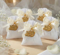 Set sacchetto porta confetti da 5 pz per nozze d'oro, cinquantesimo, Harmony STMT26128