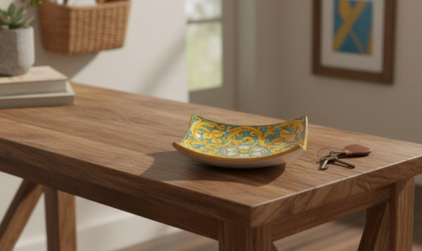 Ceramic empty pockets decorated by hand by Sicilian ceramists gianluca art 26