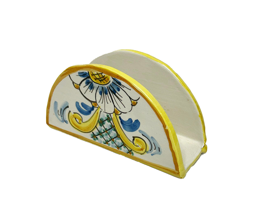 Portatovaglioli Mezza Luna in Ceramica Siciliana di Caltagirone (02)
