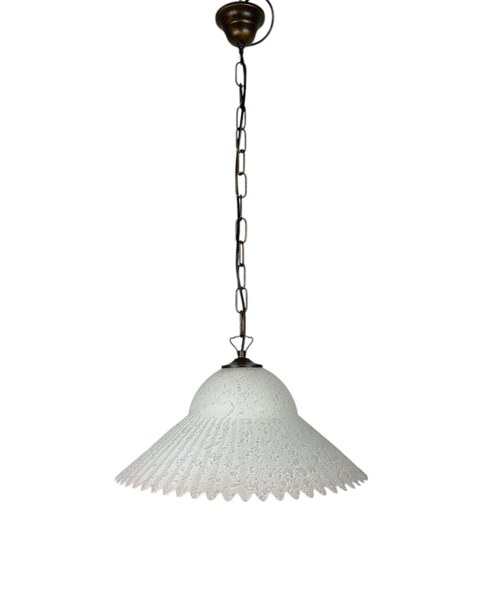 Lampadario a Sospensione Ingresso Classico in Vetro, 1 Luce, per Cucina, Bagno, Camera, Soggiorno, Scala, Corridoio art. zoe (ROSA)