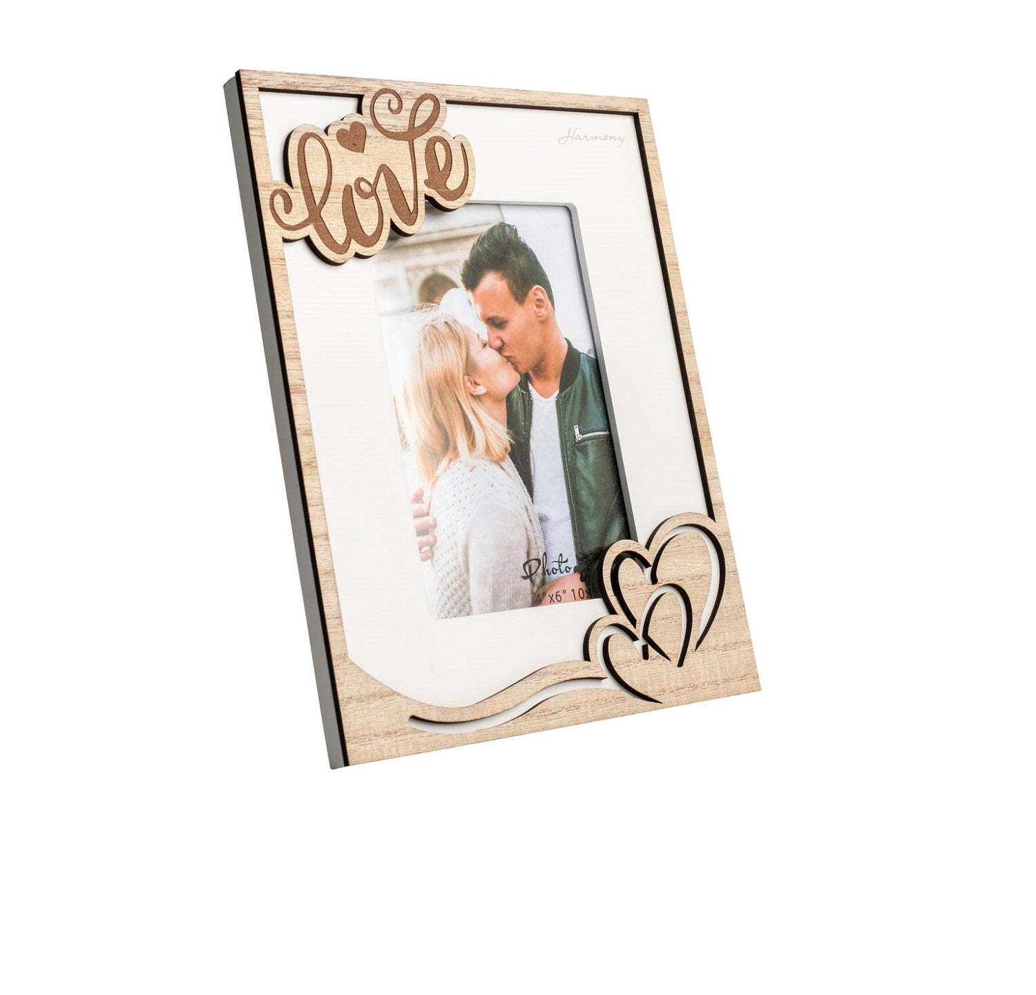 Porta foto in legno bomboniera per ricorrenze, regalo, matrimonio Harmony ARMT25219