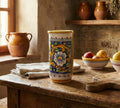 Portabicchieri grande in ceramica decorata a mano da ceramisti siciliani barocco art 17