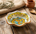 Small ceramic bowl hand decorated by Sicilian ceramists gianluca art 23