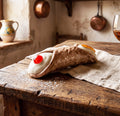 Cannolo Siciliano Grande in ceramica di Caltagirone tipico dolce siculo realizzato a mano