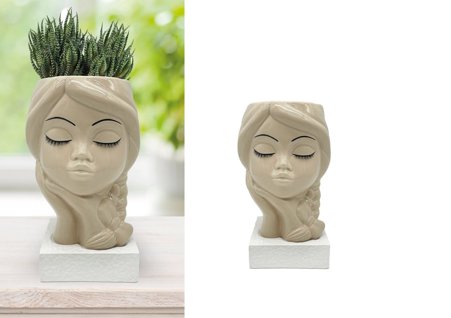 Vaso decorativo in ceramica scultura con portafiori, decorazione per la casa moderna gdm (TORTORA 24003VT)
