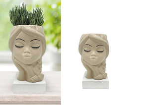 Vaso decorativo in ceramica scultura con portafiori, decorazione per la casa moderna gdm (TORTORA 24003VT)