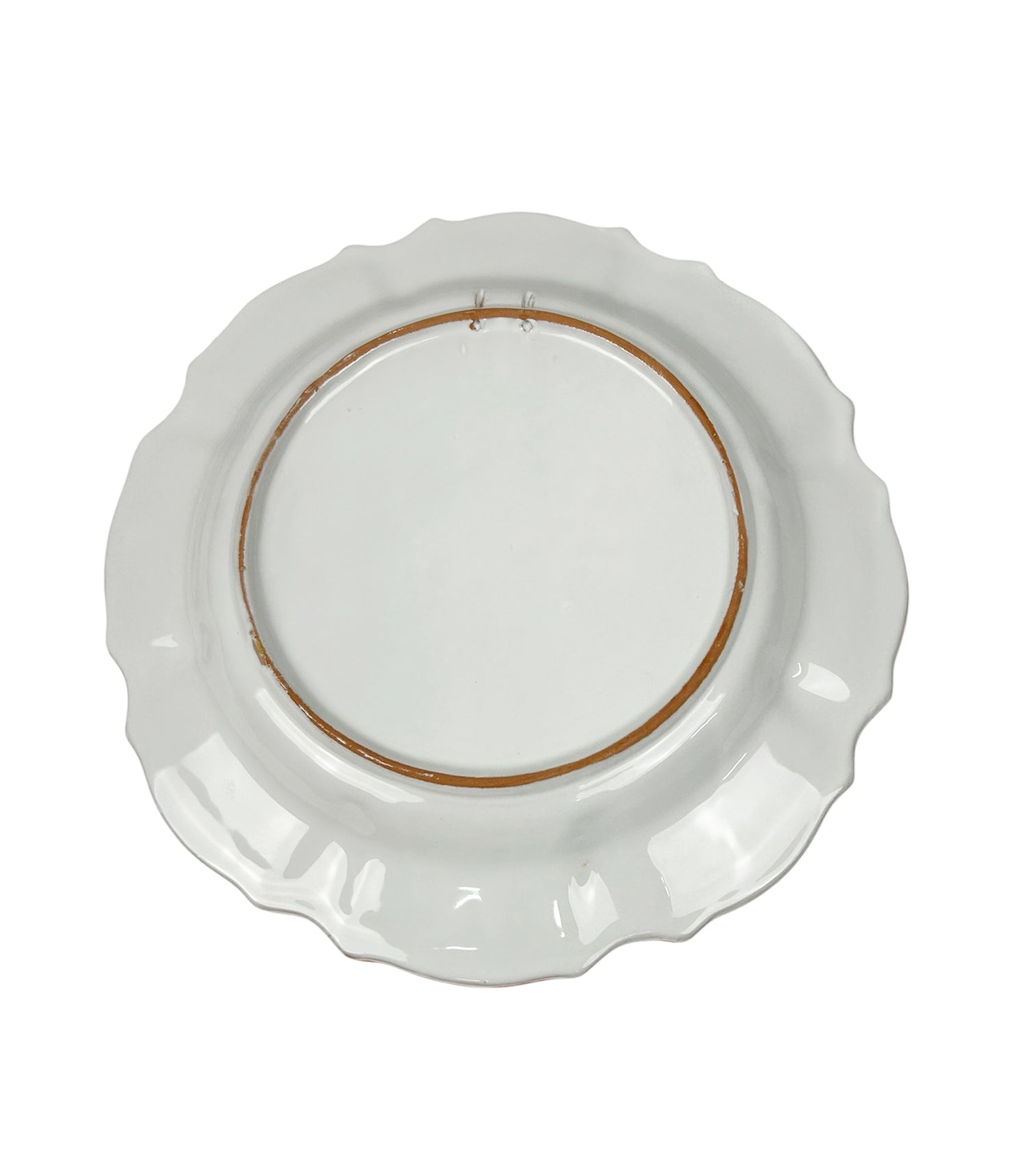 Piatto in Ceramica Decorato a Mano Carte Siciliane Multicolore Stile Tradizionale Siciliano Di Caltagirone Spade