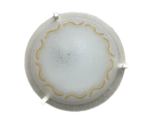Plafoniera da soffitto classica in vetro rotonda decorata marea camera da letto, sala da pranzo, cucina, bagno, ingresso D 30 cm