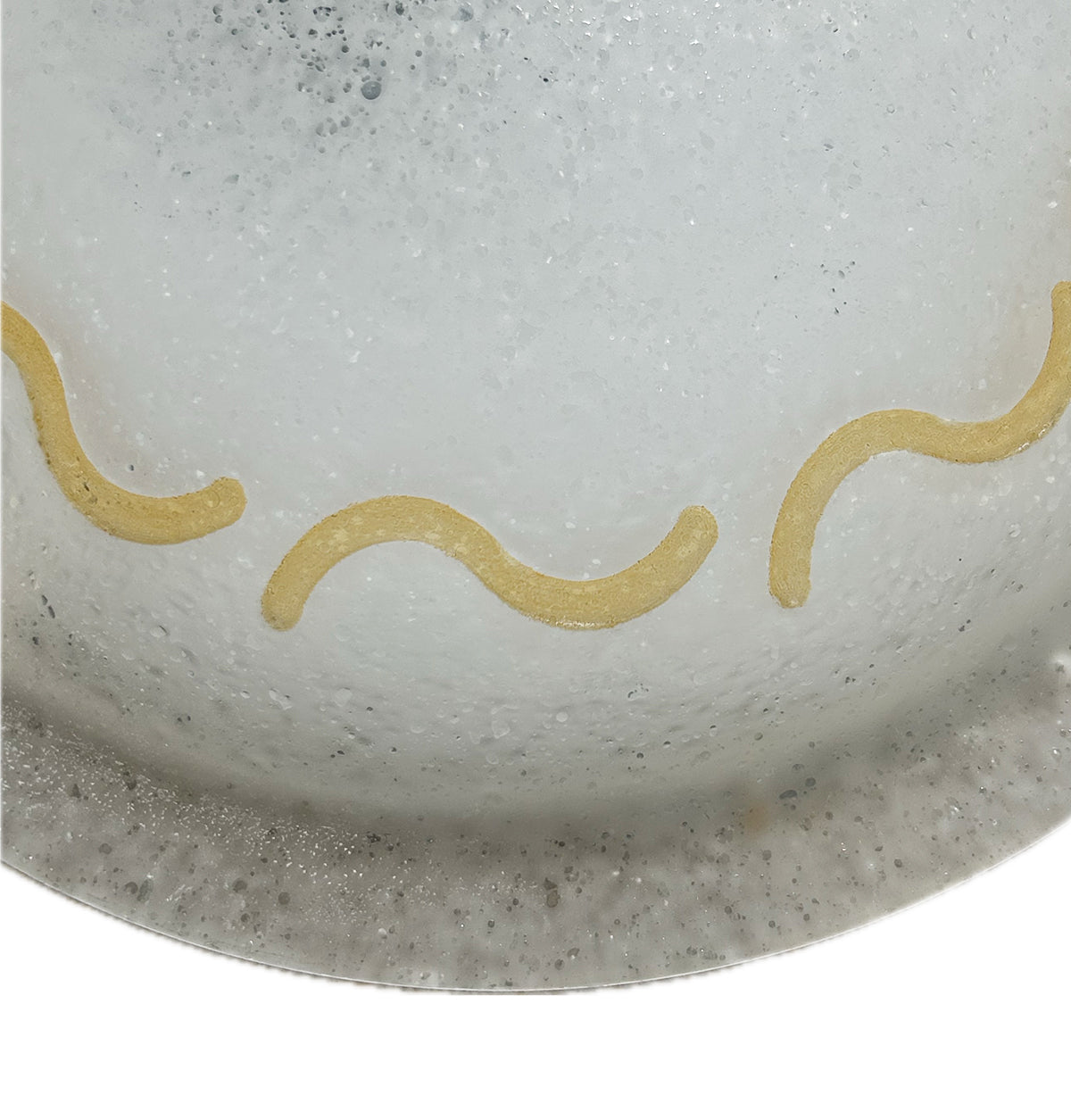 Plafoniera da soffitto classica in vetro rotonda decorata marea camera da letto, sala da pranzo, cucina, bagno, ingresso D 30 cm