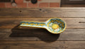 Poggiamestolo in ceramica decorata a mano da ceramisti siciliani limoni art 25