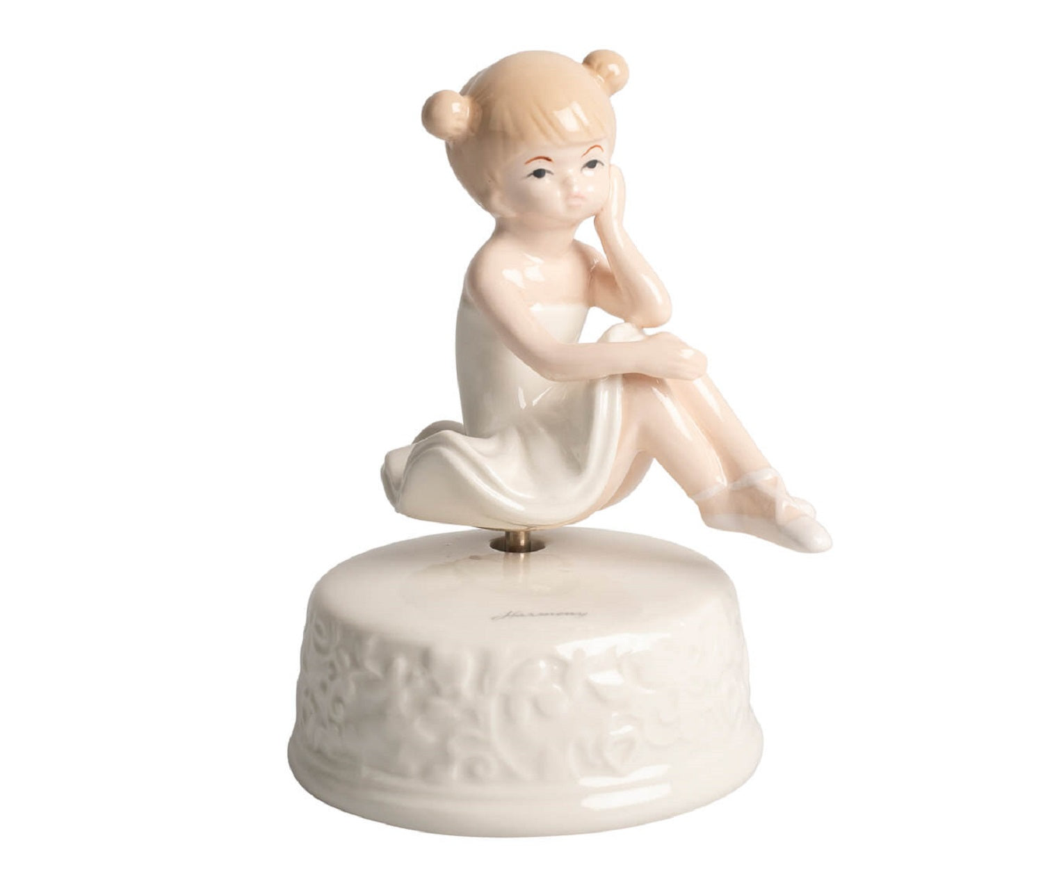 Carillon ballerina in porcellana bomboniera per comunione, cresima, Harmony PRCM25111