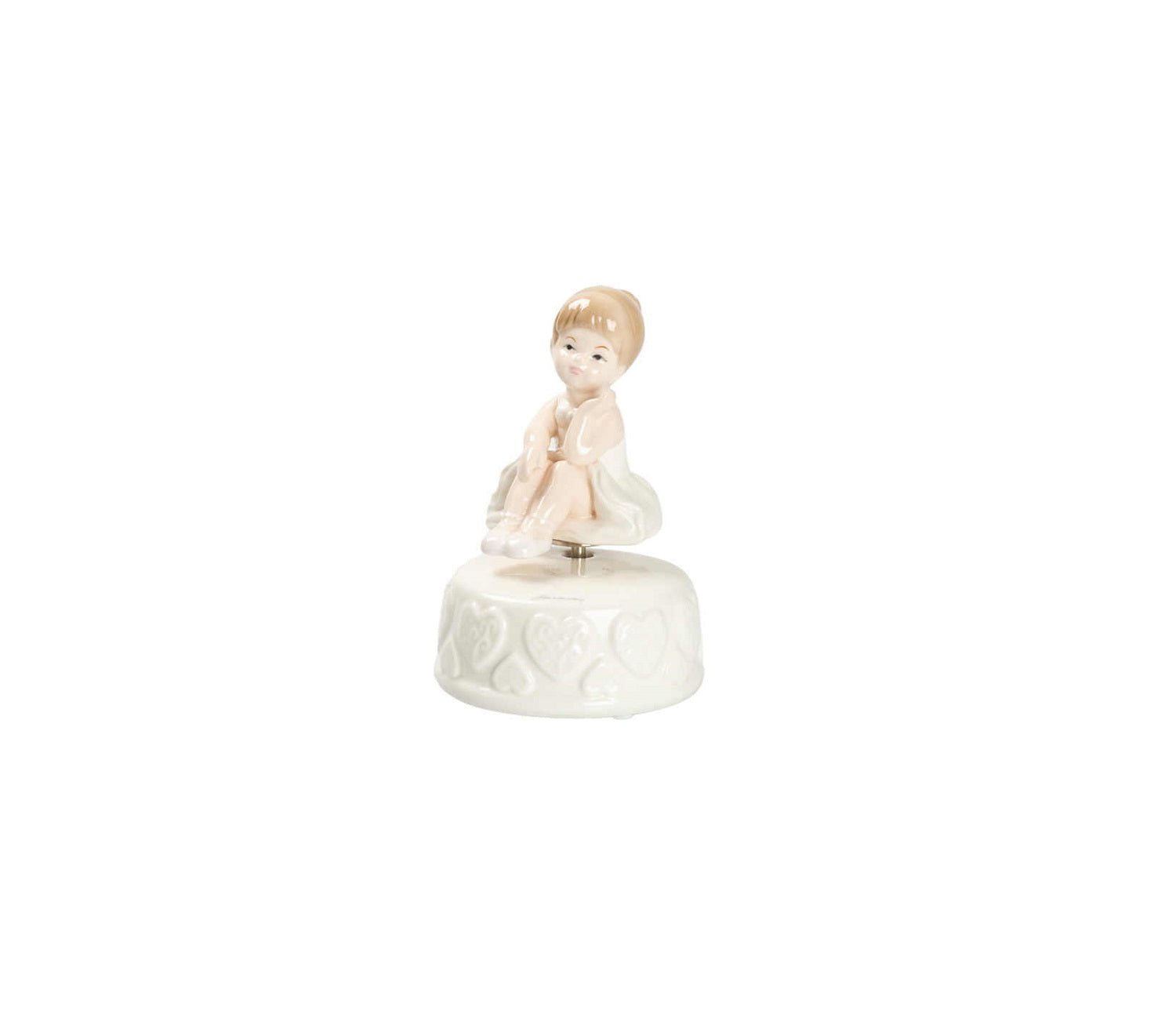 Carillon ballerina in porcellana bomboniera per comunione, cresima, Harmony PRCM26170
