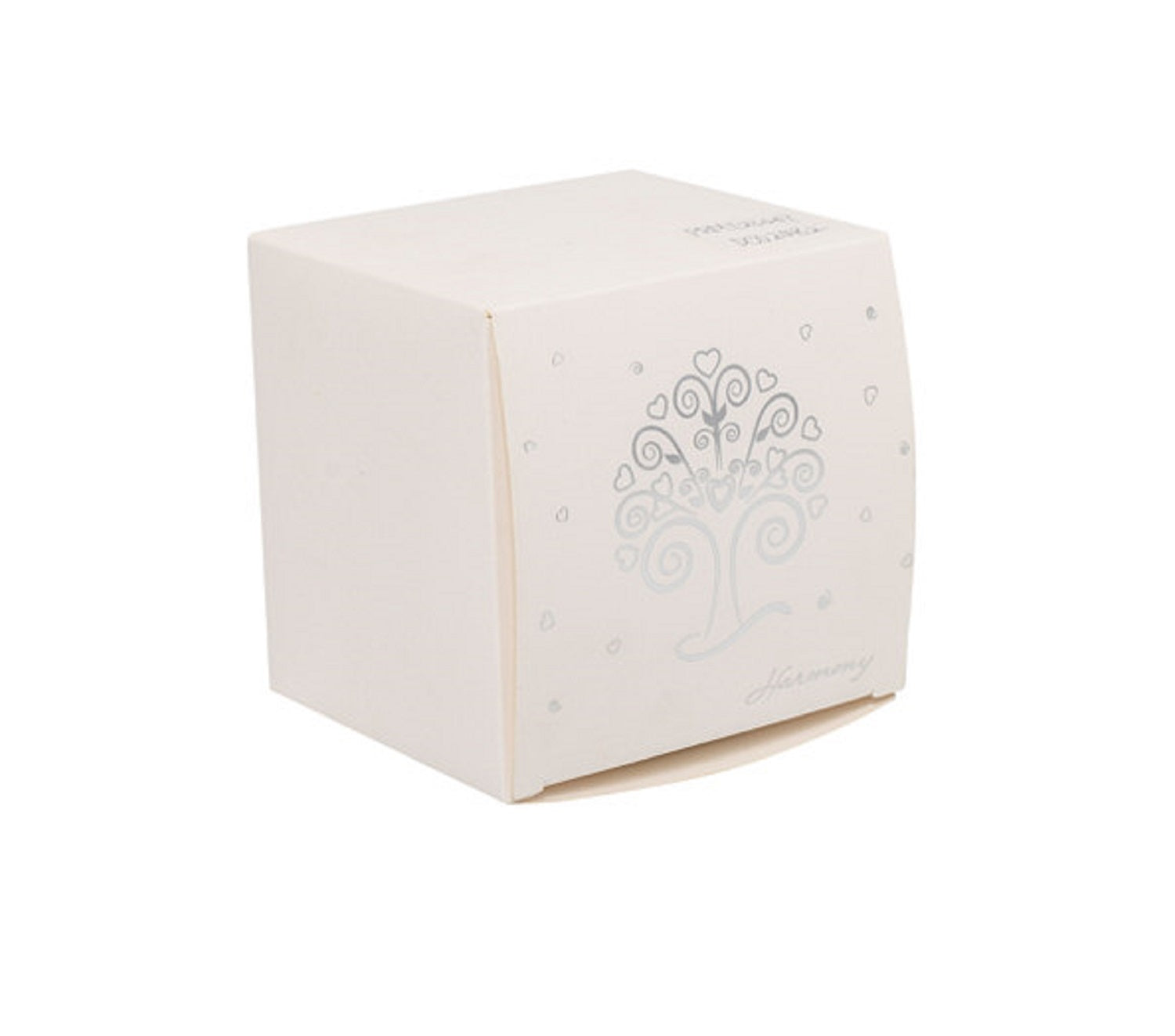 Bomboniera matrimonio zuccheriera in porcellana bianco decorata con albero della vita harmony PRMT23257