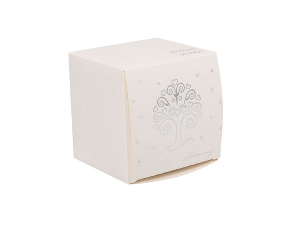 Bomboniera matrimonio antipastiera cuore in porcellana con decorazione albero della vita harmony PRMT23265