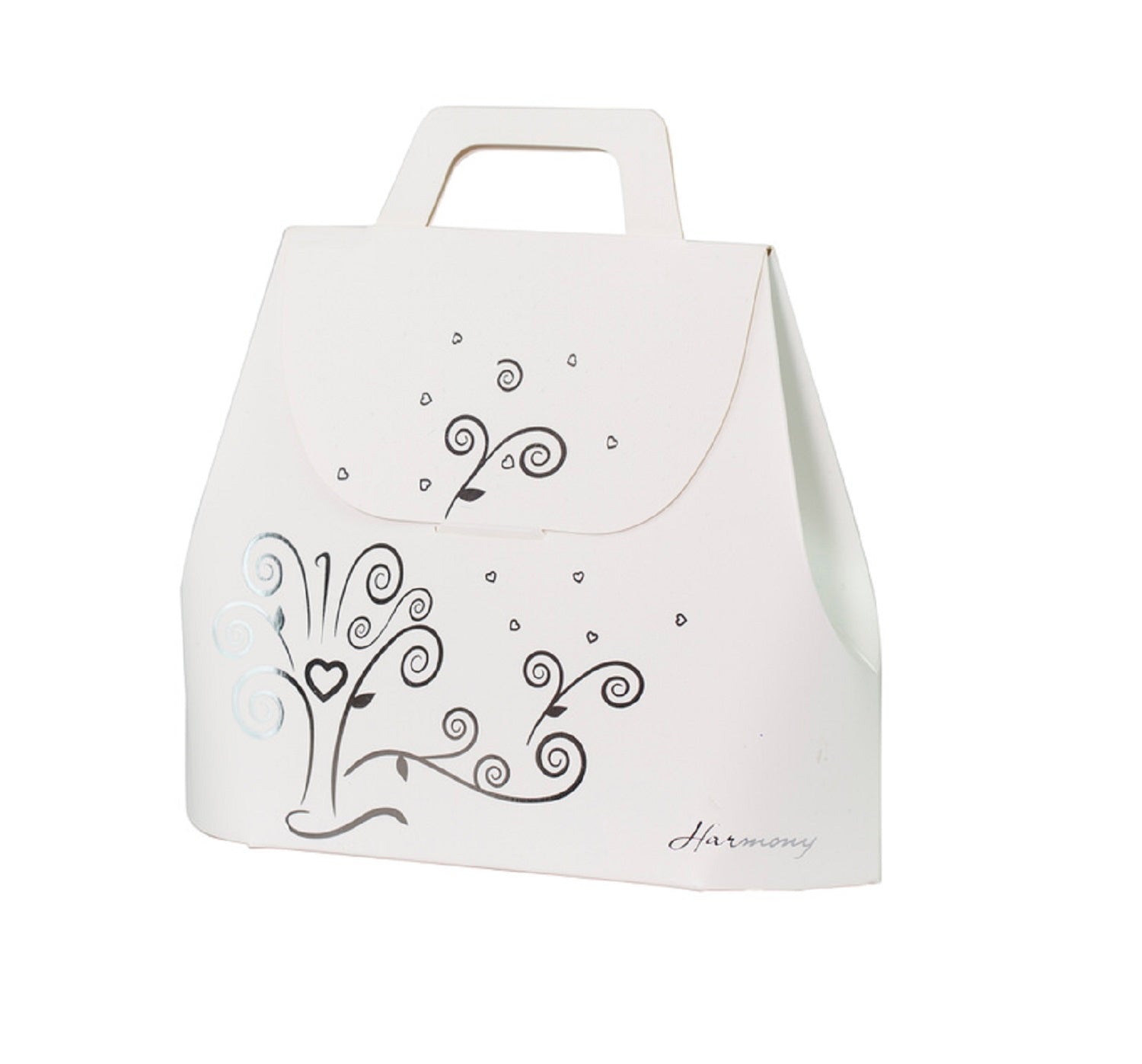 Bomboniera matrimonio con led sacra famiglia in porcellana decorato con cuori harmony PRMT23287