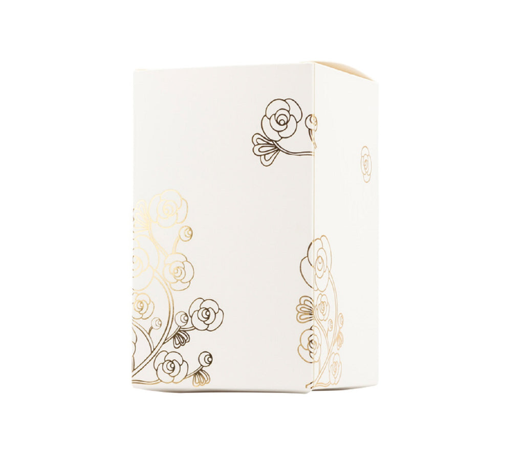 Bomboniera matrimonio scatola in porcellana bianca con candela profumata harmony PRMT24007