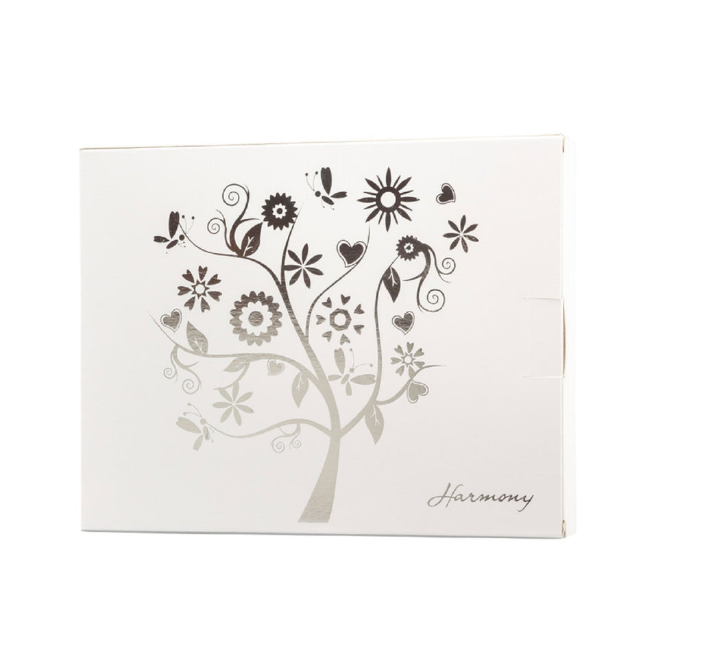 Bomboniera matrimonio set 2 tazzine con zuccheriera in porcellana e bamboo bianco harmony PRMT24011