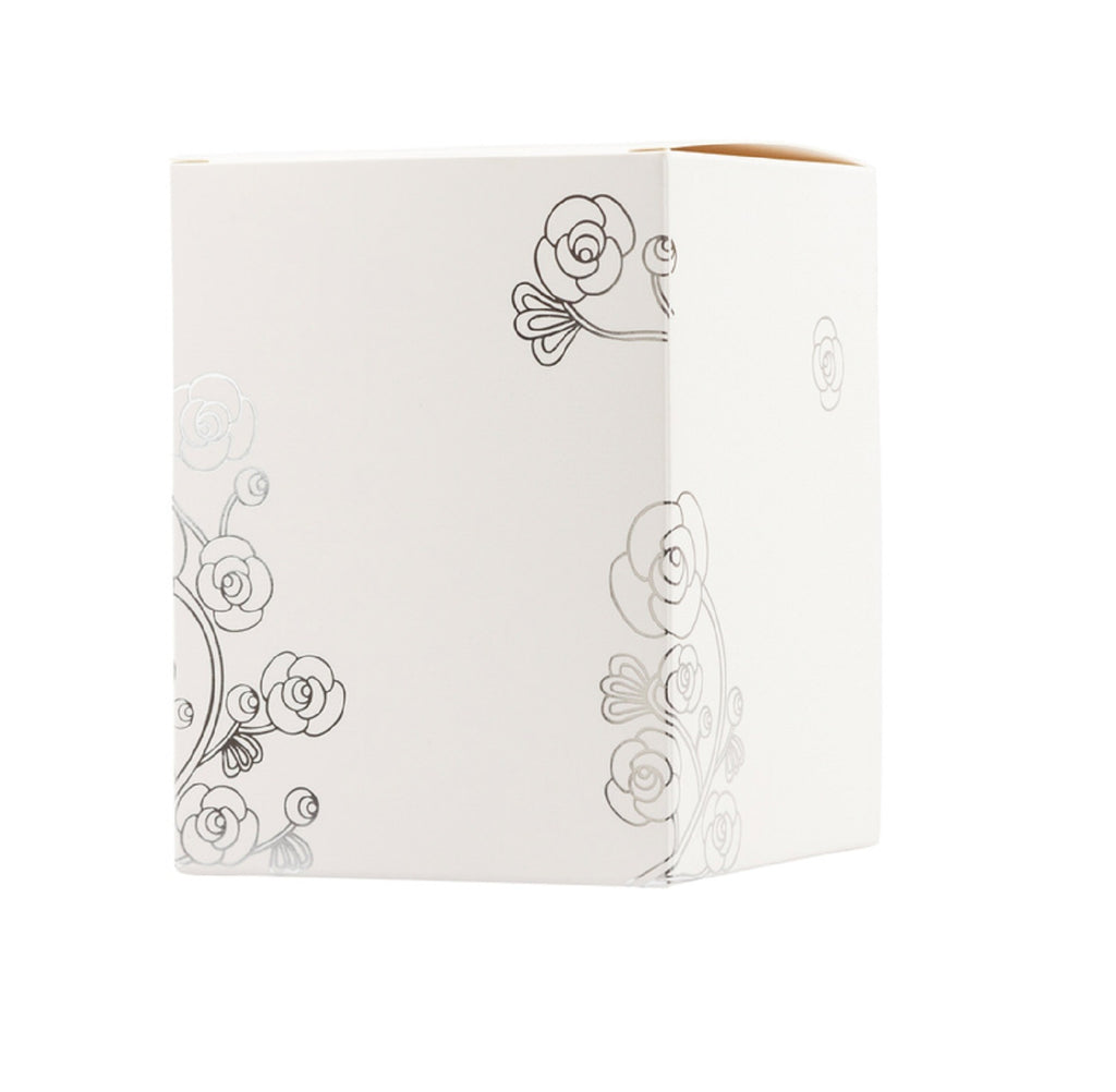 Bimba corona floreale in porcellana con candela bomboniera per matrimonio, comunione, cresima, Harmony PRMT24033