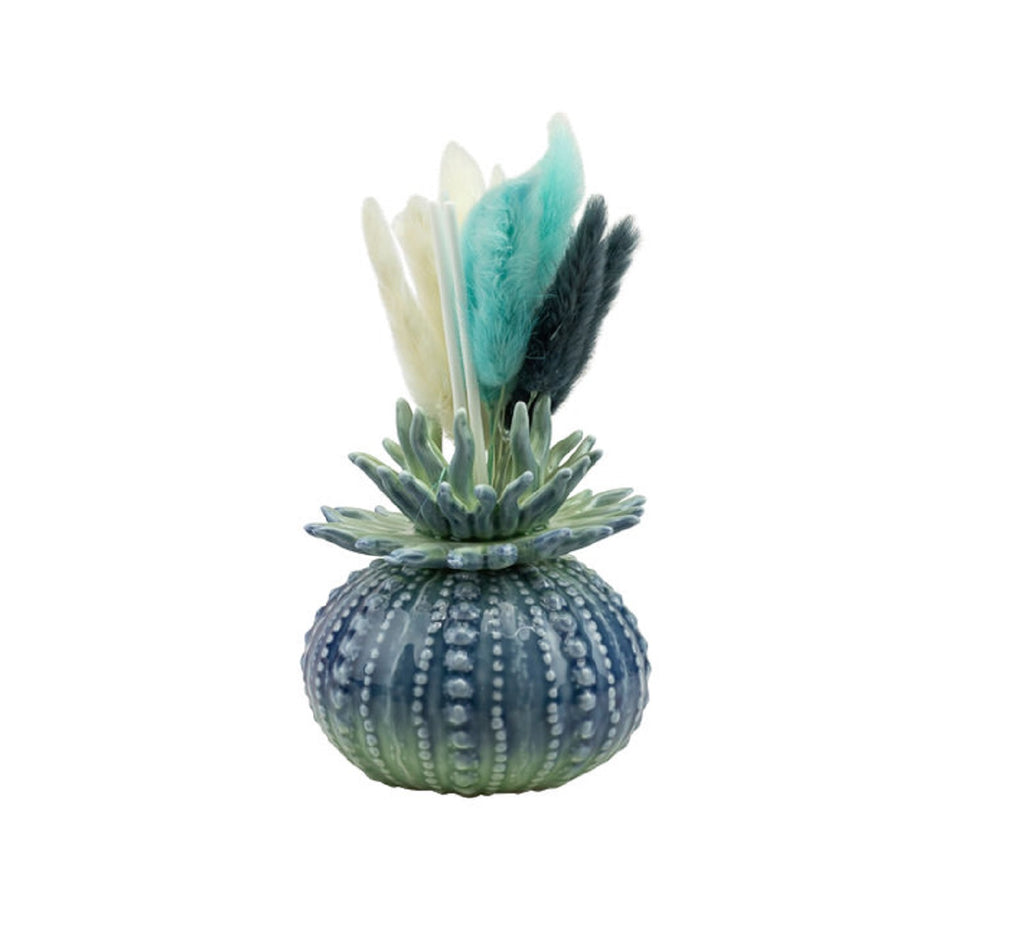 Bomboniera matrimonio profumatore anemone in porcellana blu con sfumatura harmony PRMT24131