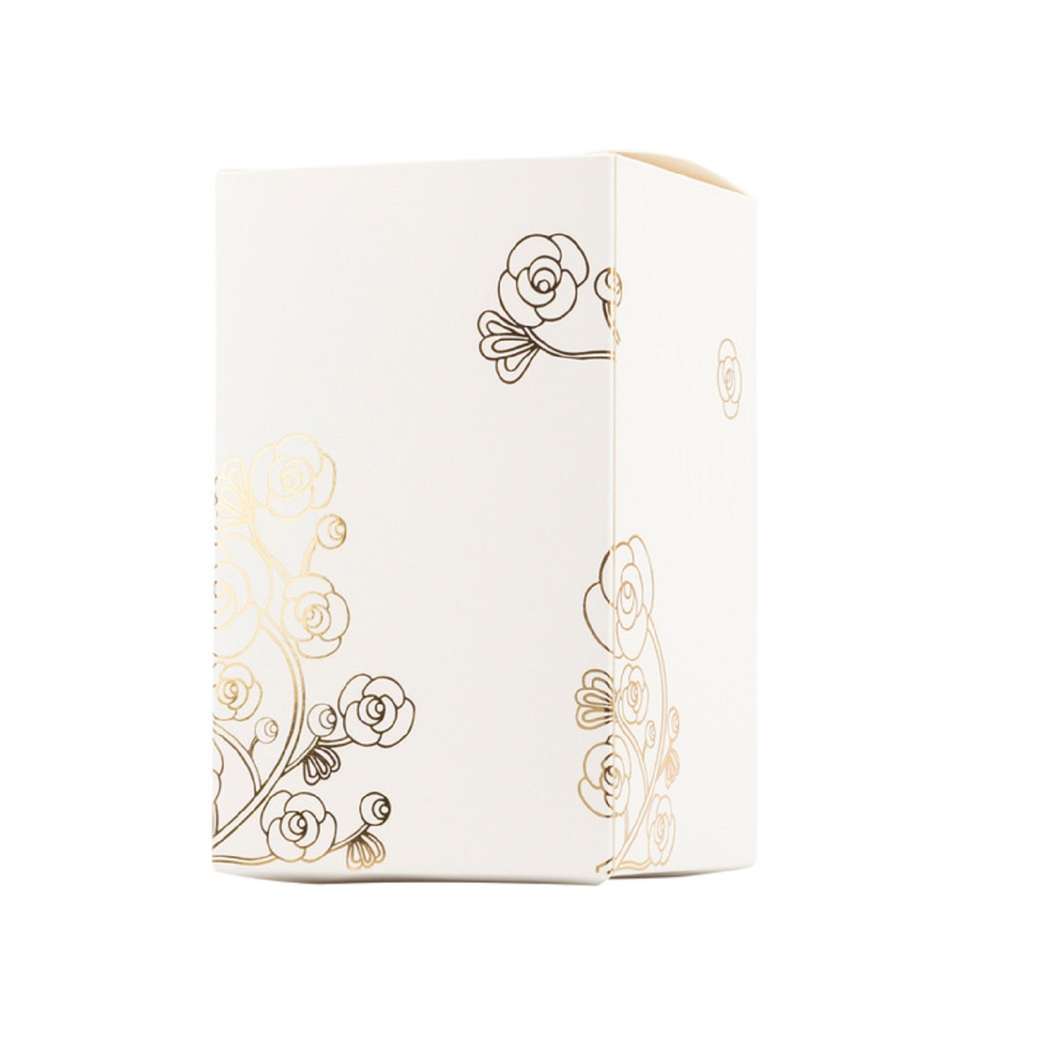 Bomboniera matrimonio scatola in porcellana decorata con candela profumata e farfalla bianco e oro harmony PRMT24214