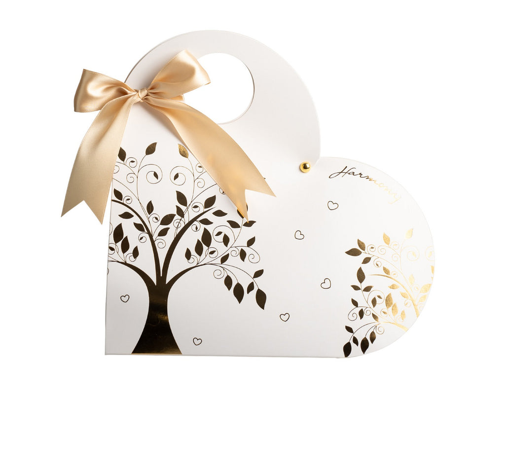 Profumatore set coppia teste di elefanti in porcellana bianco e oro bomboniera per comunione, cresima, matrimonio, Harmony PRMT25017