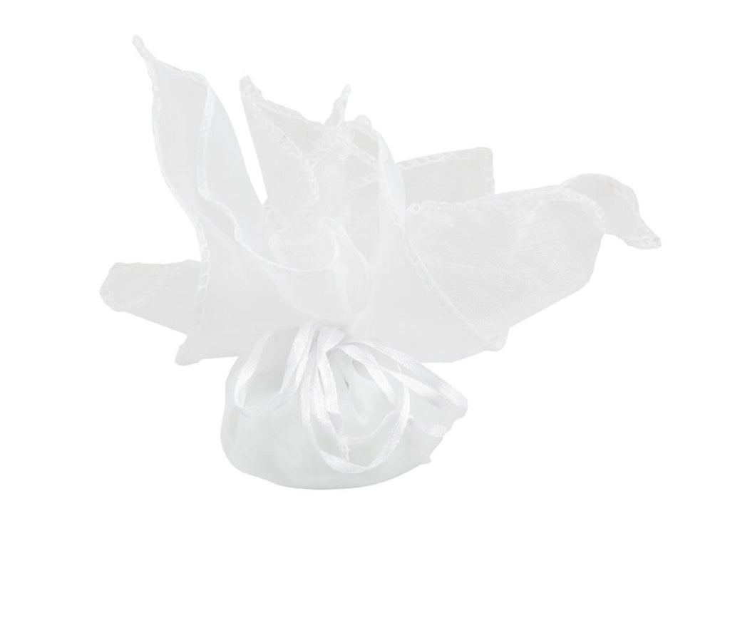 Profumatore set coppia teste di elefanti in porcellana bianco e oro bomboniera per comunione, cresima, matrimonio, Harmony PRMT25017