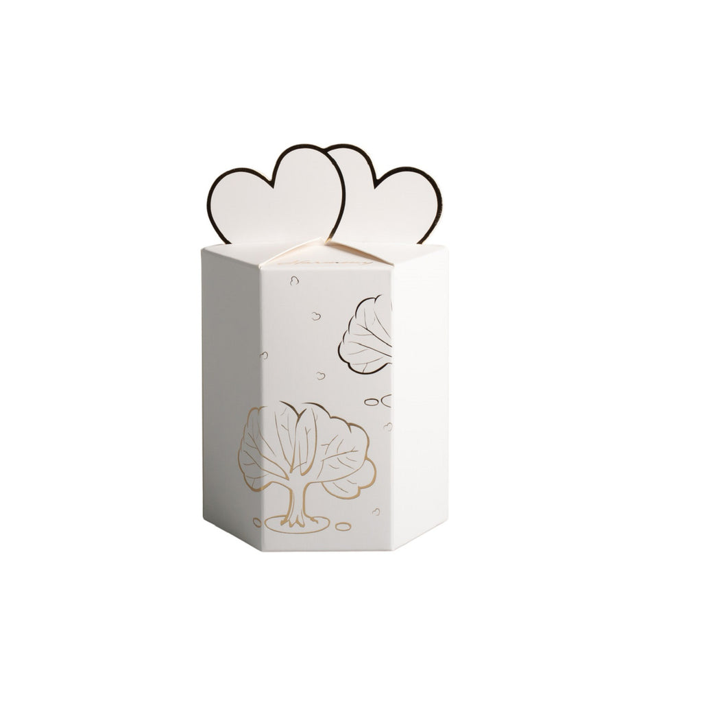 Mani con cuore in porcellana candela profumata bomboniera per regalo, ricorrenze, matrimonio Harmony PRMT25020