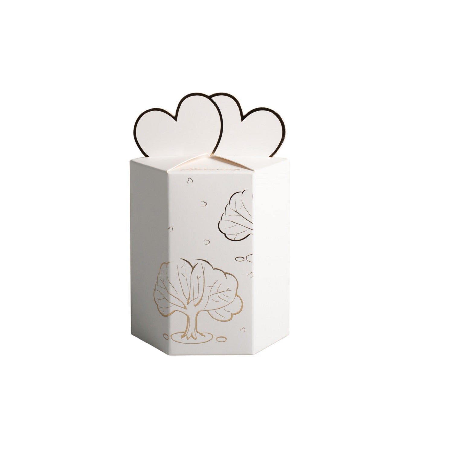 Mani con cuore in porcellana candela profumata bomboniera per regalo, ricorrenze, matrimonio Harmony PRMT25020